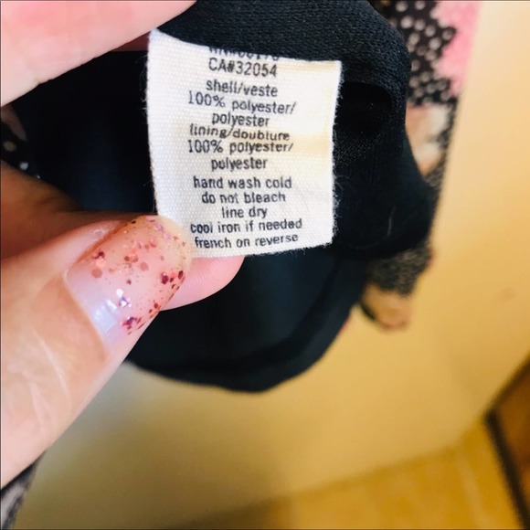 Pins & Needles Floral Polka Dot V-Neck Size Medium - Picture 12 of 12